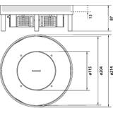 tehalit.VE-EE Pokrywa tubus IP54 20kN EKSQ06 200X200 15mm stal nierdzewna