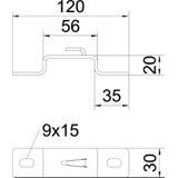 DBLG 20/050, UCHWYT DYSTANSUJĄCY DBL G 20/50
