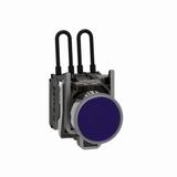 Push-to-test pilot light Harmony XB4 metal blue universal LED screw clamp terminals 24V XB4BW26B5 Schneider