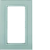 BERKER B.7 Ramka z dużym wycięciem szkło aluminium/alu mat lakierowana 13096414 HAGER