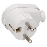 Wtyczka kątowa biała WT-16U/BIAŁY ORNO