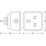 Gniazdko SMART+ WIFI PLUG UK