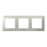 SZAFIR Ramka potrójna do łączników IP-44 - kolor kaszmirowy beż