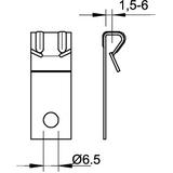 TKL 6, ZACISK NOŚNY ZAKR.MOC.5-7MM