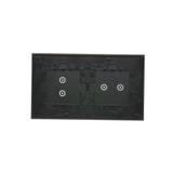 Simon 54 Touch Panel dotykowy S54 Touch 2 moduły 2 pola dotykowe poziome + 2 pola dotykowe pionowe zastygła lawa DSTR223/73 KONTAKT