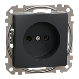 Gniazdo 2P, Sedna Design & Elements, antracytowy czarny