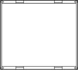 univers N Blok pusty 450x500mm UD32F1 HAGER