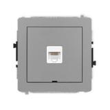 DECO Mechanizm gniazda komputerowego pojedynczego 1xRJ45, kat. 5e, 8-stykowy, bez pola opisowego sza