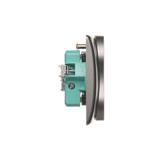 Simon Basic Gniazdo wtyczkowe z uziemieniem podwójne z funkcją niezmienności faz z przesłonami 16A 250V zaciski śrubowe. Kompletne - nie do ramek stal inox BMGZ2TZ/21 KONTAKT