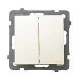 AS Łącznik podwójny schodowy - kolor ecru