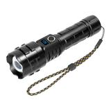 Latarka LED 15W, 1200lm, 3000mAh, funkcja zoom, cyfrowy wskaźnik baterii