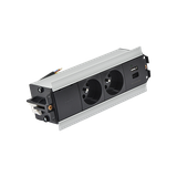 SIMON 480 TS48-510E20B00-40 Indesk 2 gn. typ E + ładowarka USB typ A+C; złącze w układzie Wieland; a