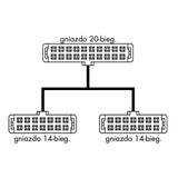 przewód taśmowy 20-bieg./2x14-bieg. 2m WAGO