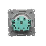 Simon Basic Gniazdo wtyczkowe z uziemieniem z przesłonami torów prądowych 16A 250V zaciski śrubowe satynowy BMGZ1Z.01/29 BMGZ1z.01/29 KONTAKT
