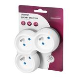 Rozgałęźnik 3x2P+Z, biało-szary OR-AE-13239 ORNO