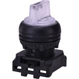 EGS3I-NN-W - Napęd pokrętny piórkiem 3 położeniowy, bez powrotu, podświetlany -Opal