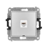 ICON Mechanizm gniazda komputerowego pojedynczego 1xRJ45, kat. 6A, 8-stykowy, bez pola opisowego sre