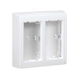 Simon Connect Obudowa natynkowa 2-modułowa z pokrywami bocznymi 4x K45 czysta biel