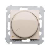 Simon 54 Ściemniacz obrotowy dwubiegunowy do LED ściemnialnych 230V 5-215W kremowy *Wymagana instalacja 4-przewodowa DS9L2.01/41 KONTAKT
