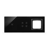 Simon 54 Touch Panel dotykowy S54 Touch 3 moduły 1 pole dotykowe + 4 pola dotykowe + 1 otwór na osprzęt S54 zastygła lawa DSTR3140/73 KONTAKT