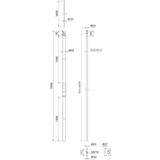 DEHNconductor przewód o izolacji H VI 23 mm Cu w rurze wsporczej o dł. 3200 mm z iglicą o dł. 1000 m