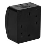 Gniazdo pojedyncze 2P+Z AQUATIC IP44 czarny OR-OE-7105/B ORNO