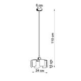 Sollux Lampa wisząca TULIP czarny SL.0667
