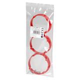 Pierścień dystansowy 12 mm do puszki Ř60, 3 sztuki, śrubki montażowe 6 sztuk