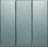 BERKER B.Kwadrat/B.7 Klawisze do łącznika 3-klawiszowego aluminium mat lakierowana 16651404 HAGER