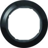 Serie 1930 Ramka pojedyncza do płytek czołowych fi 58mm czarna Berker 138201 WTD3191BG HAGER