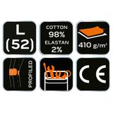 Spodnie robocze 5-kieszeniowe DENIM, czarne, rozmiar L