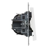 SUNO - Łącznik schodowy z podświetleniem - 10 AX - 250 V~ - zaciski automatyczne, Biały, Legrand