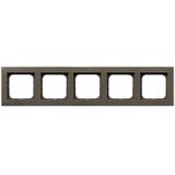 SONATA Ramka pięciokrotna - kolor czekoladowy metalik