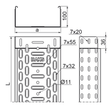 KGJ300H100/3 KORYTKO 1,0 MM