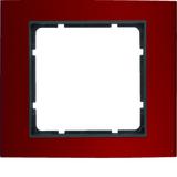 BERKER B.3 Ramka pojedyncza aluminium czerwony/antracyt 10113012 HAGER