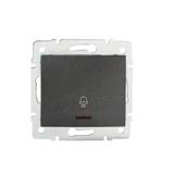 LOGI 02-1080-141 gr   Łącznik zwierny "dzwonek" z LED