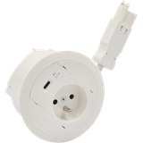 SIMON 480 TS48-310E10E00-33 Gniazdo meblowe 1 gn. typ E + ładowarka USB type C złącze w układzie Wie