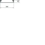tehalit.AK Podstawa kanału napodł 2-str skos pokrywy 200x40mm stal AKU2000402 HAGER
