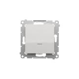 Simon 54 Łącznik krzyżowy z podświetleniem LED bez piktogramu 10A 250V szybkozłączka biały DW7L.01/X/11 KONTAKT