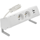 "Simon 480 TS48-410E20B00-33 Biurkowy zestaw gniazd 2 gn. typ E + ładowarka USB typ A+C