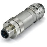 wtyczka M12 kodowanie D układ prosty /10szt./ WAGO