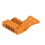 SCZ 3.81/04/180FZE SN OR BX Wtyk PCB (złącze wiązki), 3.81 mm, Liczba biegunów: 4, Przyłącze z jarzmem /50szt./ 1237120000 WEIDMÜLLER