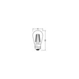Lampa LED Vintage 1906 EDISON dim 4,8W/822230VFilament szkło przezroczysteGDE27