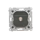 Simon 55 Gniazdo antenowe typu /F/ pojedyncze Do instalacji indywidualnych Czarny mat