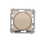 Simon 54 Ściemniacz obrotowy do LED ściemnialnych 230 V 2–250 W kremowy. Maksymalna ilość zródeł LED - 10 szt. DS9L.01/41 KONTAKT