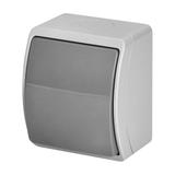 Łącznik jednobiegunowy n/t AQUATIC IP44 szary-grafit OR-OE-7100/GR ORNO