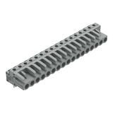 MCS-MIDI Classic gniazdo kątowe 17-bieg. szare raster 5 mm /25szt./ WAGO