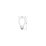 Lampa LED Classic A75 energooszczędna plastik 5W 830 E27 OSRAM