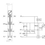 moduł 2DI 24V DC 3,0ms z diagnostyką WAGO