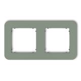 MINI Ramka uniwersalna podwójna zaokrąglona z tworzywa szałwiowy